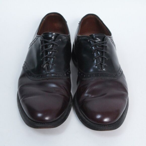 Allen Edmonds Other - Allen Edmonds Polo USA Made Two Tone Brown Black Shoes Leather Oxford, 10.5C